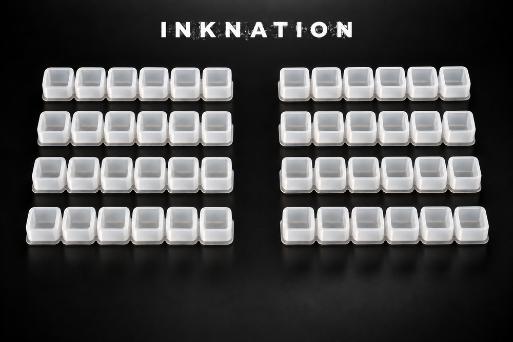 Godets à encre INKNATION — 10 sets de 6 × 10 (600 godets)